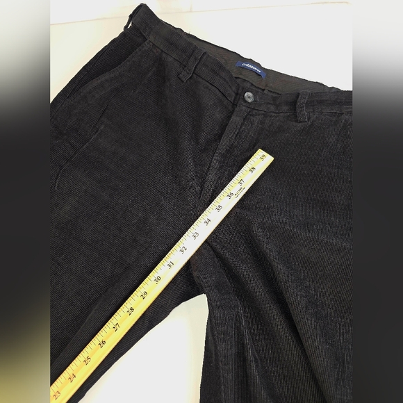 Croft & Barrow Men's Black Corduroy Pants Size 36x32 I-3317 - Picture 5 of 10